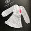 Korea Dress เดรสตัวสั้น ทรงคอวีป้ายหน้ามาพร้อมกับเชือกผูกเอวเเบบไขว้สุดเก๋