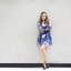 *พร้อมส่ง*SRS. Dress:: เดรสตัวสั้นทรงสวย แขนยาว ตัวเดรสมาในลายสวยเก๋