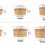 ถ้วยกระดาษ สีน้ำตาล ใส่สลัด 50 ออนซ์ ( 1,500 ml ) + ฝาใส
