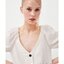Zara Top>>เสื้อแขนสั้นคอวี ดีไซน์แขนสวยมากๆ