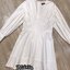 *พร้อมส่ง*TS. Dress :: เสื้อแขนยาวตัวสวย คอวี แขนช่วงไหล่จับจีบพองปลายแขนขอบใหญ่
