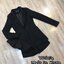 VTK Set:: Blazer เดรสปกเชิ๊ตตัวเก๋ แขนยาวสุดชิคด้านหน้าผ่ากลางเซ็กซี่เล็กน้อย