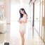 Korea Dress :: เดรสสายเดี่ยวตัวสวยเก๋ ด้านในเป็นผ้ายืดเข้ารูป ซิปหลัง แต่งฟู่ระบายสีขาว