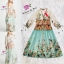 Loveshack fancy Dress เดรสแขนยาว เนื้อผ้ามีความวิ้ง ความเงาในตัว