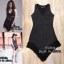 *พร้อมส่ง*Korea Style Dress :: เดรสแขนกุดตัวสวยชิค ตัวชุดใช้ผ้ามี Texture