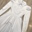 Korea Dress :: เดรสเชิ๊ตแขนยาว ไหล่พอง ช่วงกระโปรงหน้าสั้นหลังยาว