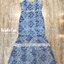Thea Dress>> เดรสสายเดียวคอลึกตัวยาว ใช้ผ้าลูกไม้ทอลายทั้งตัว