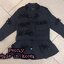 *พร้อมส่ง*KNP Jacket ผ้าคอตตอนเนื้อหนา แขนยาวสามส่วน