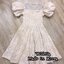 *พร้อมส่ง*Tohn Dress คอกลม เส้าช่วงไหล่ แขนห้อยพองทรงบอลลูน