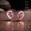 ต่างหูพลอย ทับทิมแท้ (NO.TC023)With Love for you💎 Gemstone ต่างหูทับทิม Ruby Sapphire earring