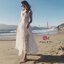 Zimmermann Dress เดรสสายเดี่ยวลูกไม้สีขาว ซับในสีน้ำตาล