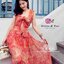Thurley Mixi Dress แม็กซี่เดรสตัวยาวแสนสวย สีส้มอมแดงสวยเว่อร์