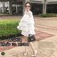 *พร้อมส่ง*JRO Dress เดรสแขนยาวระบาย4 ชั้น