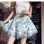 Zimmermann Skirt กระโปรงเนื้อพิมพ์ลายดอกไม้ แต่งด้วยผ้าฉลุชั้นๆทั้งตัวลวดลายหลากหลาย