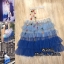 *พร้อมส่ง*KS Skirt :: กระโปรงตัวยาวสุดเก๋เย็บต่อชิ้นผ้าเป็นระบายๆซ้อนชั้น