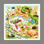 Pintoo - Warm Flower Viewing by Issiki Toaki 900 pcs.