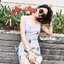 Korea Dress >>เดรสสายเดี่ยวโทนสีฟ้าสวย ปักลายเลมอนและสัปปะรดสีสันสดใส