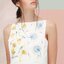 *พร้อมส่ง*DSY Dress :: เดรสแขนกุดแสนสวย ช่วงอกปักแต่งเป็นดอกไม้