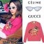 Gucci เสื้อคอกลม แขนยาว สีชมพู Sweater Gucci