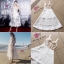 Zimmermann Dress เดรสสายเดี่ยวลูกไม้สีขาว ซับในสีน้ำตาล