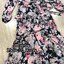 *พร้อมส่ง*PMM :: Dress เดรสตอวีแขนยาว ลายดอกสีสันสวยหวาน