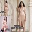 *พร้อมส่ง*PBSSP Dress :: เดรสผ้าเรียบเน้นคัตติ้งตัวสวยเนี๊ยบ ตัวชุดมาในผ้าพื้นกึ่งเงาสีสวย