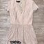 *พร้อมส่ง*PCN Jumpsuitขาสั้นคอวี ผ้าลูกไม้ลายริ้ว