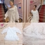 Korea Dress เดรสแขนยาว เนื้อผ้าลูกไม้ฉลุทั้งตัว