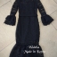 *พร้อมส่ง*Set :: เสื้อแขนยาวกระบอกปลายแขนระบาย เนื้อผ้าเป็นผ้าลูกไม้เนื้อดี (สีดำ)