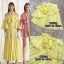 *พร้อมส่ง*Landmee' Set :: เซทเสื้อปาดไหล่ผูกโยตัวเก๋ แขนยาวเย็บซ้อนชั้นเป็นระบาย