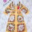 Disaya Dress เดรนแขนยาว คอปกใหญ่แสนสวย Summerนี้ลายดอกไม้(ดอกไม้)ผสมสตอเบอรี่(สตรอว์เบอรี่)ต้องมา!!