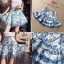 Zimmermann Skirt กระโปรงเนื้อพิมพ์ลายดอกไม้ แต่งด้วยผ้าฉลุชั้นๆทั้งตัวลวดลายหลากหลาย