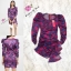 Forlove and lemon Dress เดรสแขนยาวตัวสวย เนื้อผ้าพิมพ์ลายดอกไม้