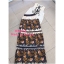 *พร้อมส่ง*KS Skirt :: กระโปรงตัวยาวสุดงาม ปักฉลุลายดอกไม้ผสมผสานกับแอปเปิ้ลสีสดใส ทั่วตัว