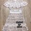 *พร้อมส่ง*Self portrait Dress :: เดรสคอตั้งตัวสวยเก๋ ช่วงอกแต่งระบายรอบลำตัวมีความเก๋ตรงระบาย