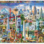 Educa - North America Landmarks by Adrian Chesterman 1500 pcs.