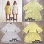 *พร้อมส่ง*Landmee' Dress :: เดรสลูกไม้แขนศอกตัวสวยปัง ด้วนการใช้ผ้าลูกไม้ฉลุยลายสวย