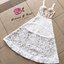 Zimmermann Dress เดรสสายเดี่ยวลูกไม้สีขาว ซับในสีน้ำตาล