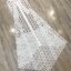 JSD Dress::เดรสลูกไม้แขนกุด กระดุมหน้ายาวลงมาทั้งตัว ช่วงคอตกแต่งโบว์ผูกได้หลายแบบ