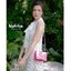 JSD Dress::เดรสลูกไม้แขนกุด กระดุมหน้ายาวลงมาทั้งตัว ช่วงคอตกแต่งโบว์ผูกได้หลายแบบ
