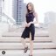 *พร้อมส่ง*LQO Dress:: มินิเดรสสายเดี่ยวสุดหวาน คอวี