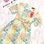 ZR Maxidress แม็กซี่เดรสแขนสั้น ผ้าพิมพ์ลายจุดสลับสี สีสันสดใส