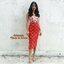 *พร้อมส่ง*Velade Dress :: เดรสสายเดี่ยวตัวเปรี้ยว เนื้อผ้า มี texture แต่งด้วยดอกไม้กระจายทั่งทั้งตัวชุด