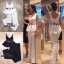 *พร้อมส่ง*CNT Set :: เสื้อแขนกุดคอวีมาคู่กับกางเกงขายาวเอวสูง
