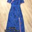 *พร้อมส่ง*SRS.Dress :: เดรสกี่เภ้าสุดเก๋ ดีเทลน่ารักคอจีนแต่งกระดุม ตัวชุดพิมพ์ลายใบไม้