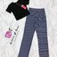 Kimber Set เซ็ทเสื้อครอปแขนสั้นกับกางเกงขายาว