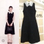 *พร้อมส่ง*BG Dress แขนกุดกระโปรงบาน เนื้อผ้าวูลอย่างดี