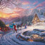 Schmidt - Disney : Cinderella Bringing Home the Tree by Thomas Kinkade 1000 pcs.