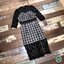 Korea dress เดรสลูกไม้เหลื่อมดำ