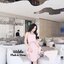 *พร้อมส่ง*HTY Dress เกาะอก ช่วงลนดีไซน์เฉียงเล็กน้อย เก๋ไก่ (สีชมพู)
